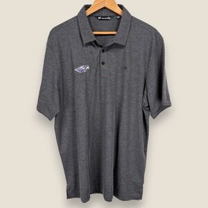 Travis Mathew Performance Golf Polo Shirt Men XL Charcoal Gray Pima Cotton Blend